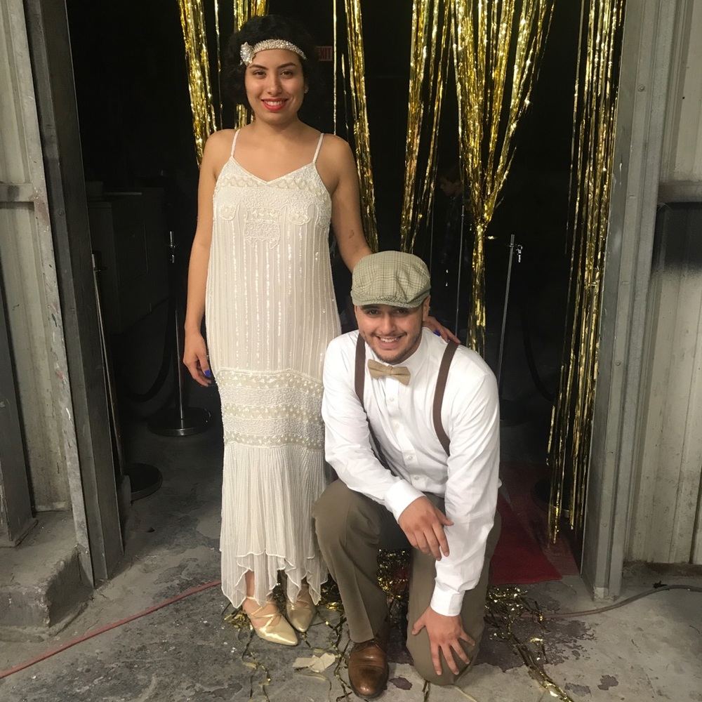 Vintage 20s flapper beaded dress, Fits s/m